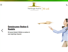 Tablet Screenshot of hamburger-austria.com